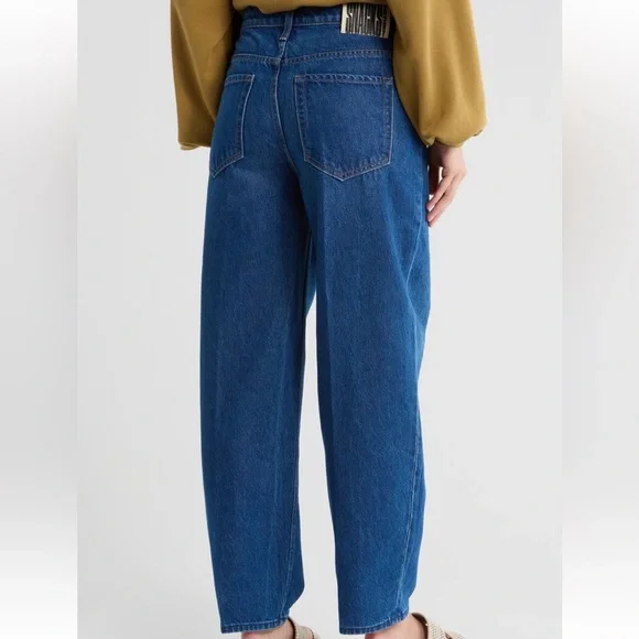 NEW Mother Snacks! The Peeler Barrel Leg Ankle Jean in Secret Sauce - Picture 2 of 6